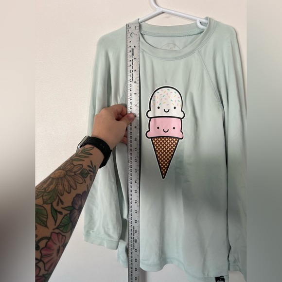 Whistle and Flute Kawaii Ice Cream Unisex Swim Top and Shorts Size 11-12Y - Picture 2 of 12